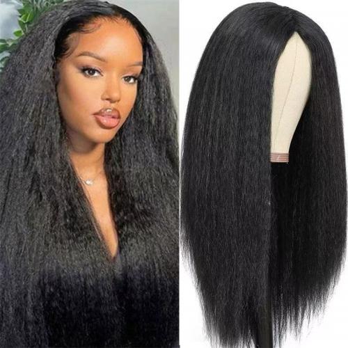 Full Lace Wig 20inch #1B Kinky Straight